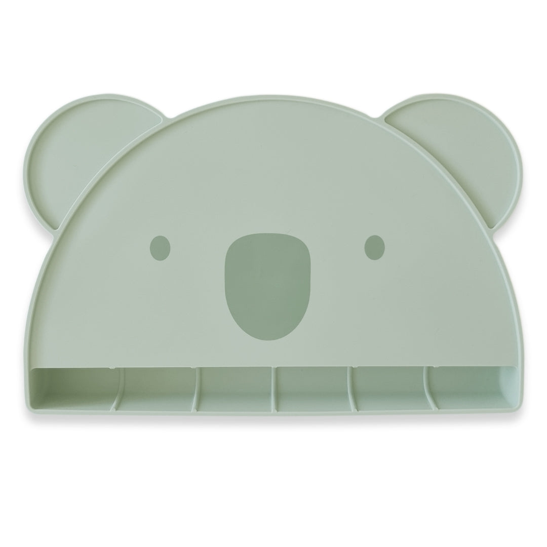 Plum Silicone Placemat with Catcher Olive
