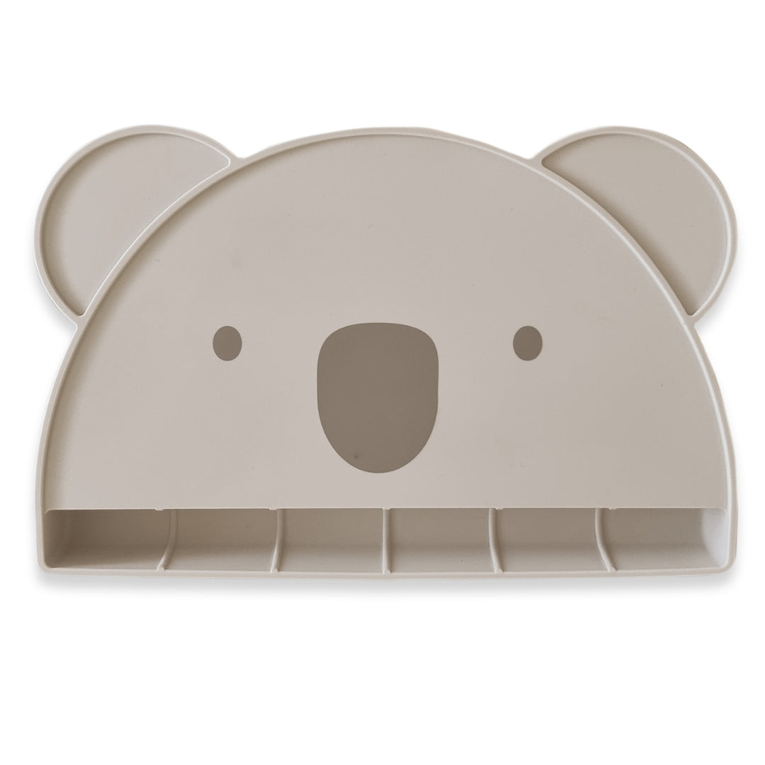 Plum Silicone Placemat with Catcher Sand