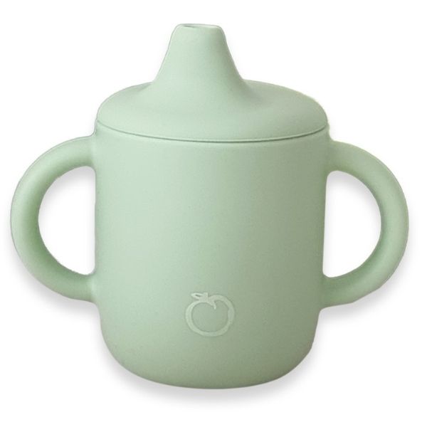 PLUM Silicone Sippy Cup 6m+ Olive