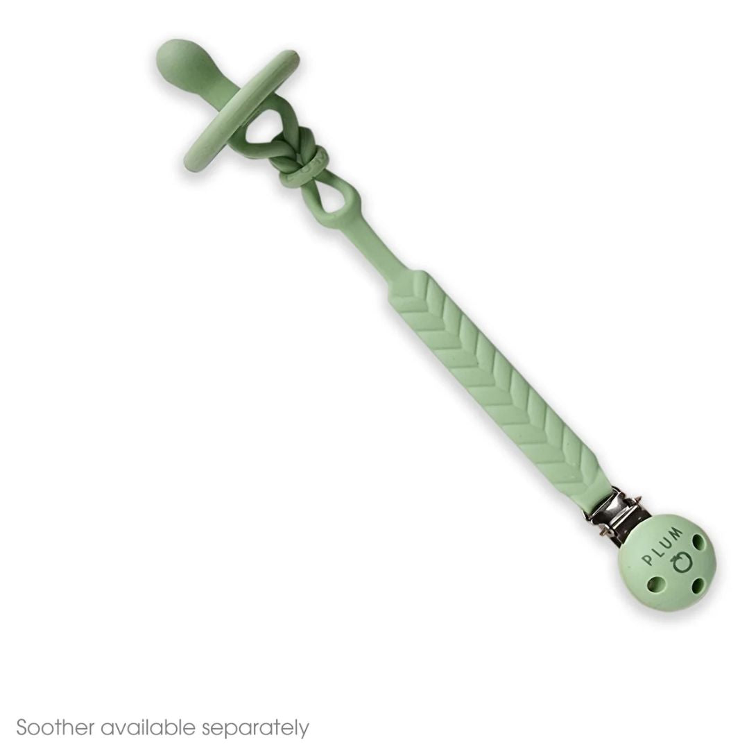PLUM Silicone Soother Connector Olive