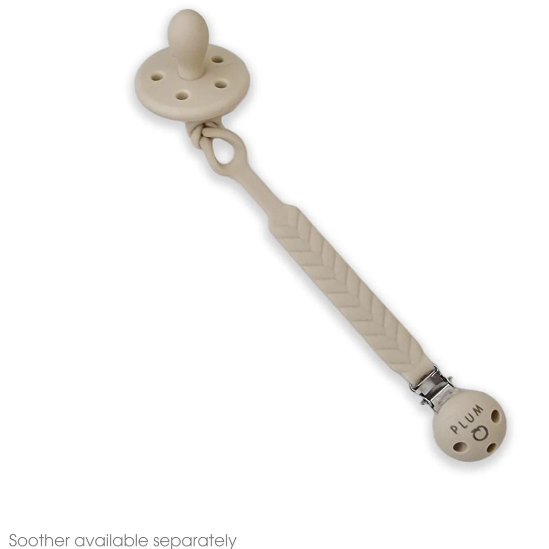 PLUM Silicone Soother Connector Sand