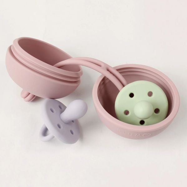 PLUM Soother Storage Pod Dusty Berry