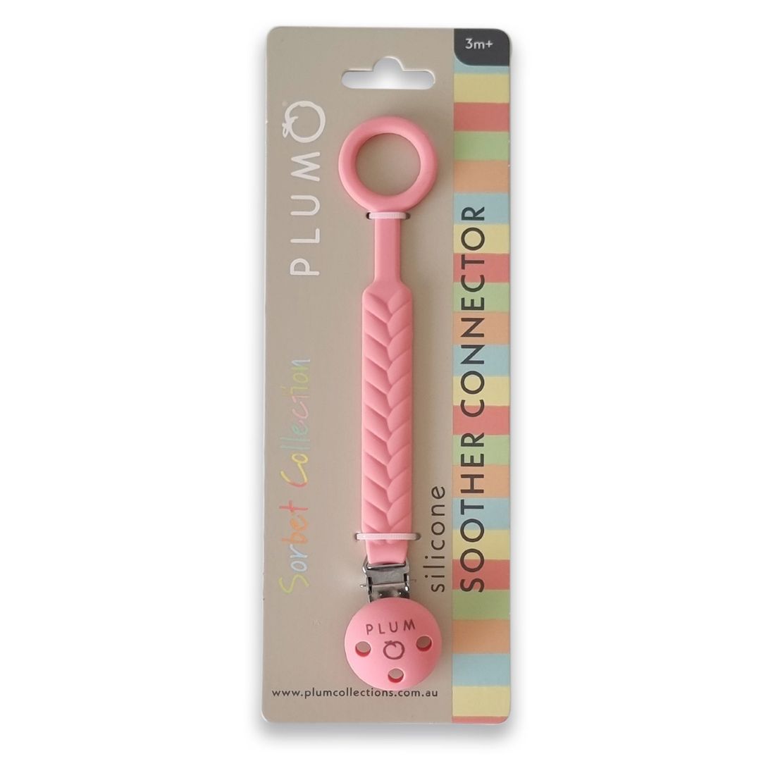 PLUM Sorbet Silicone Soother Connector Watermelon