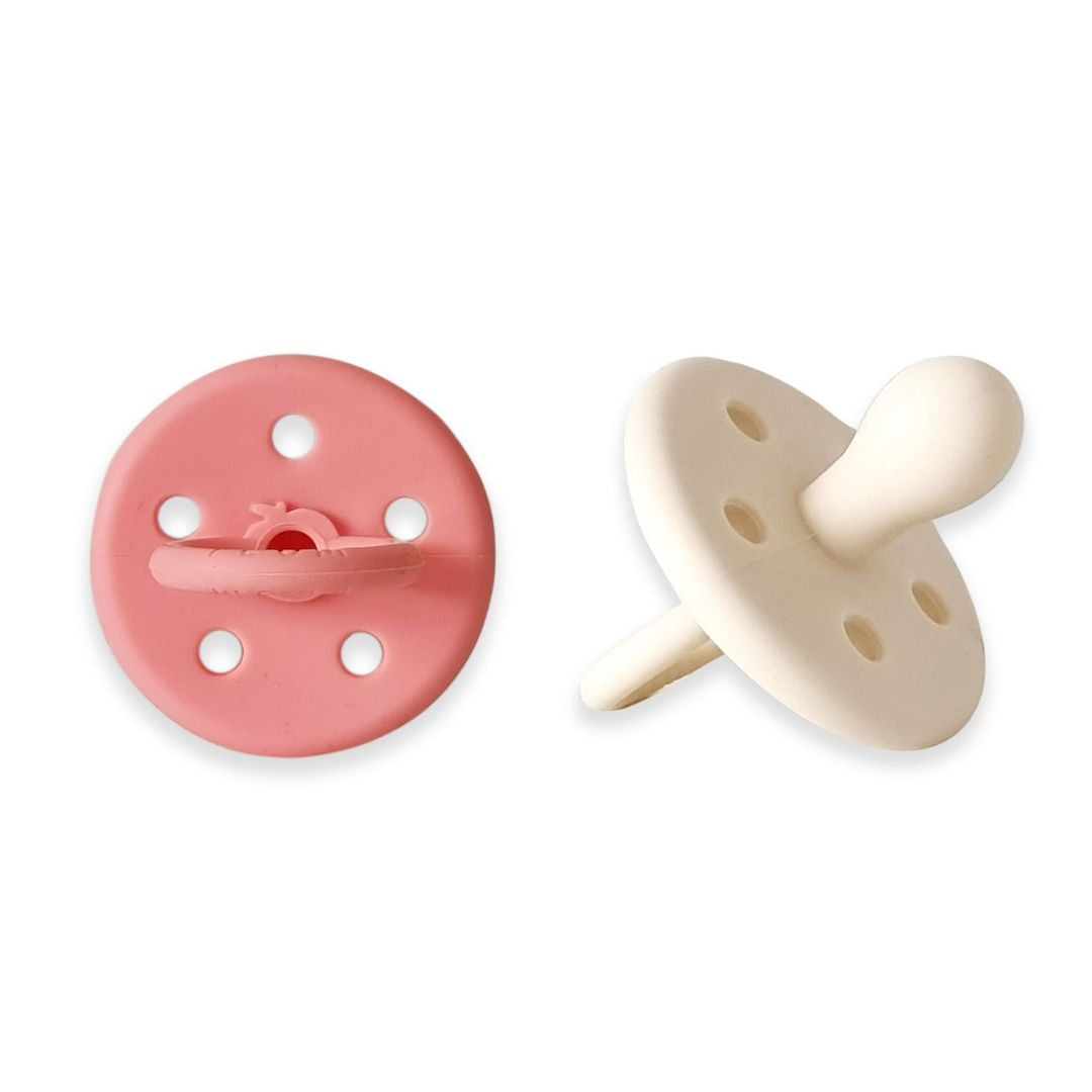 PLUM Sorbet Silicone Soothers 2pk Size 6-36 Months Watermelon/Lychee