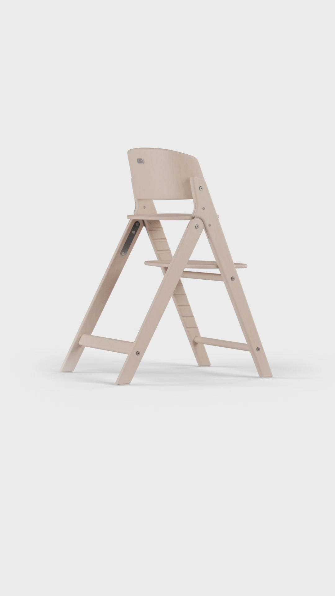Load video: CYBEX Click &amp; Fold 3 in 1 Foldable High Chair All Natural Light