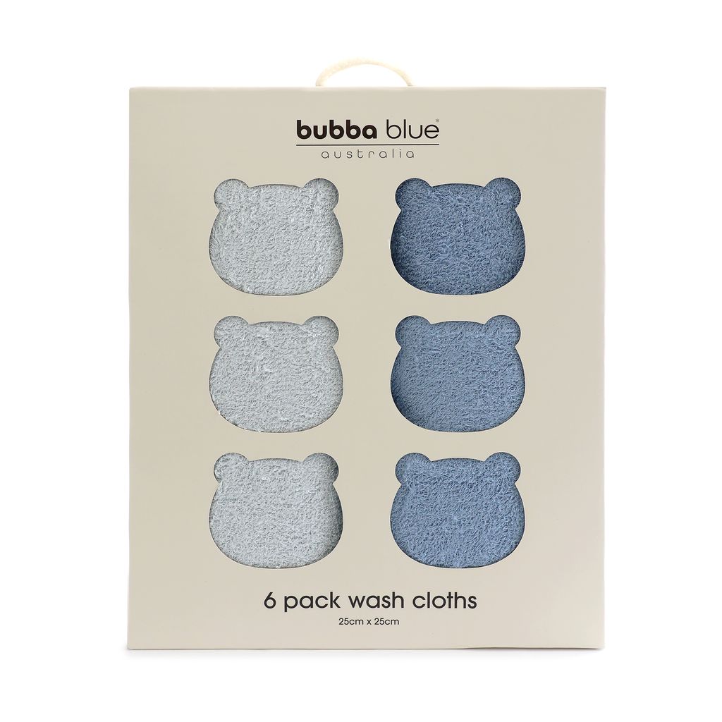 Bubba Blue Sundae Face Washers 2pk