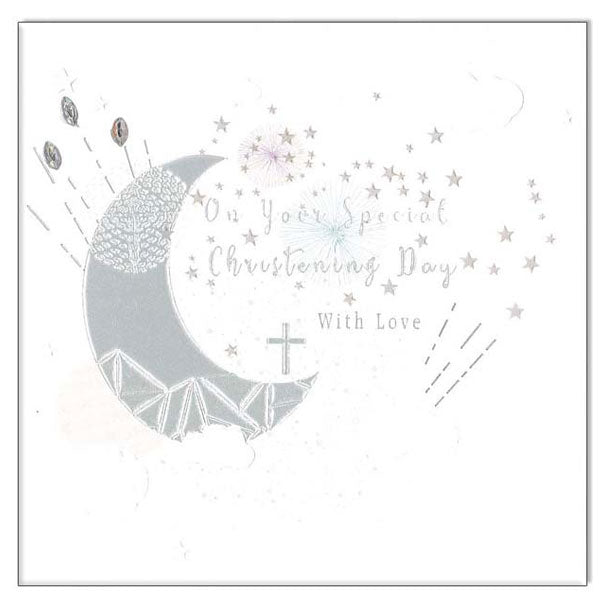 Waterlyn Christening Moon Greeting Card REMOL912
