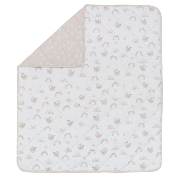 Living Textiles Reversible Jersey Cot Comforter Happy Sloth