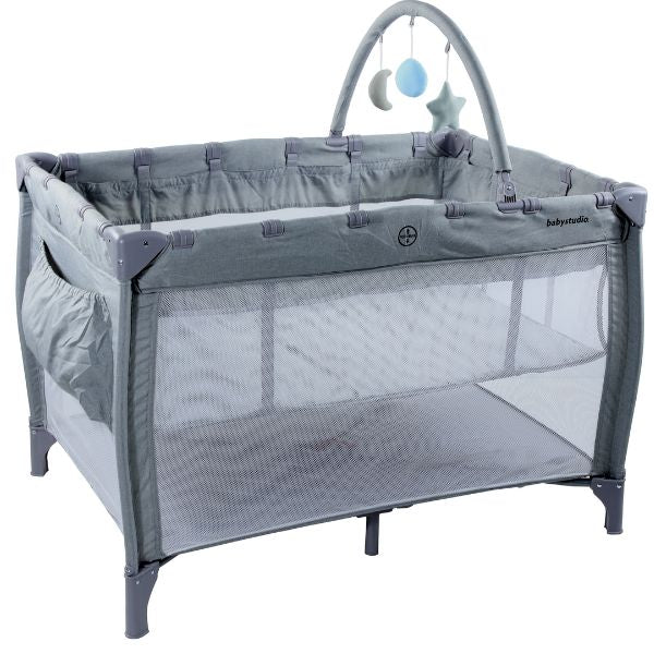 Roger Armstrong 3in1 Portacot Grey Melange