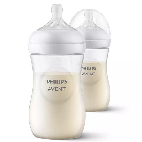 Avent Natural Response Baby Bottles 260ml 2pk