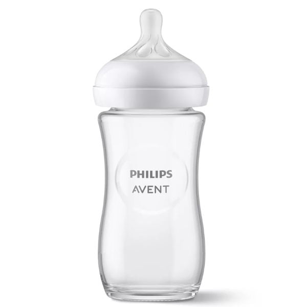 Avent Natural Response Glass Baby Bottle 240ml