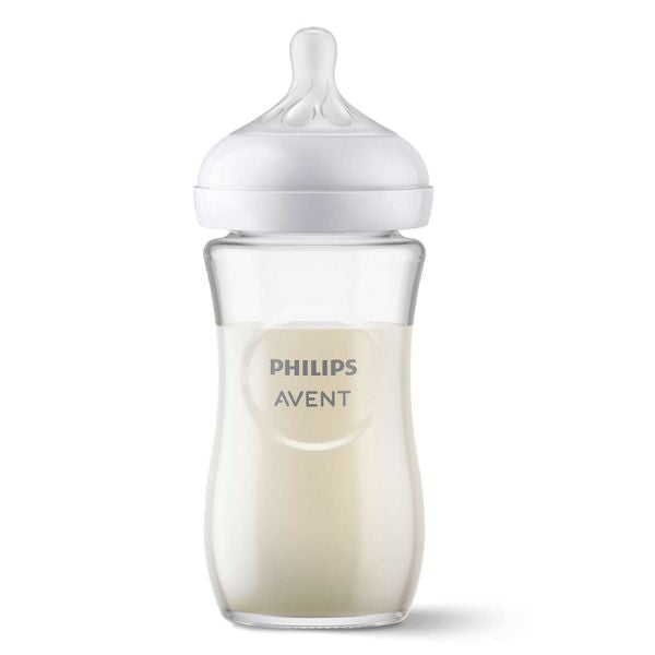 Avent Natural Response Glass Baby Bottle 240ml