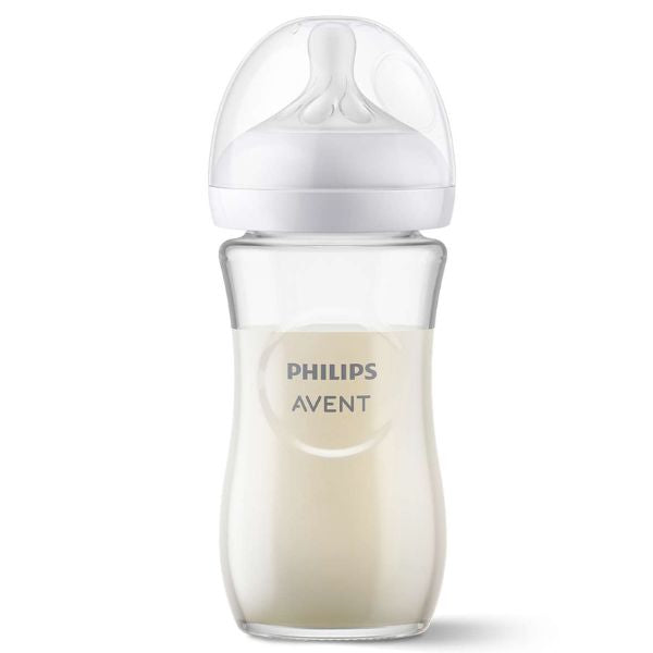 Avent Natural Response Glass Baby Bottle 240ml