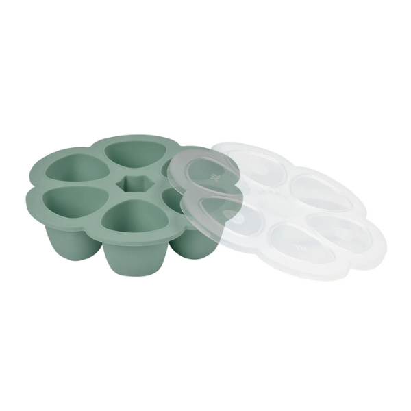 Beaba Multiportions Silicone Freezer Tray 6 X 150ml Sage Green