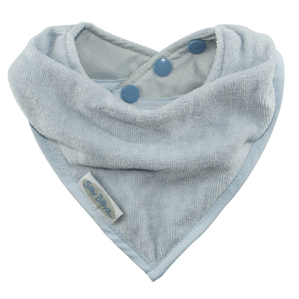 Silly Billyz Towel Bandana Bib Dusty Blue