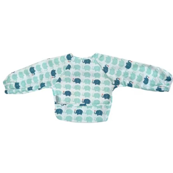 Silly Billyz Nylon Small Long Sleeve Bib Elephant Love