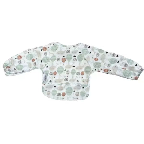Silly Billyz Nylon Small Long Sleeve Bib Floating Whales