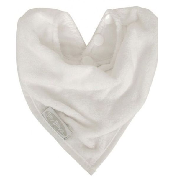 Silly Billyz Towel Bandana Bib White