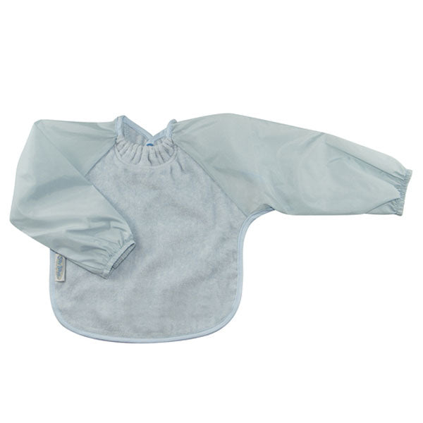 Silly Billyz Towel Long Sleeve Small Bib Dusty Blue