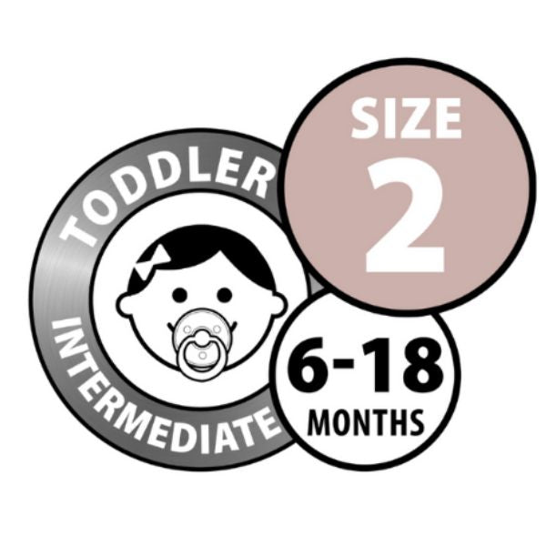 BIBS Dummy Round 2pk Petrol Size 2