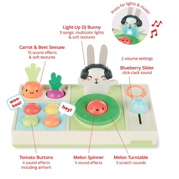 Skip Hop Farmstand Let The Beet Drop DJ Set Baby Musical Toy