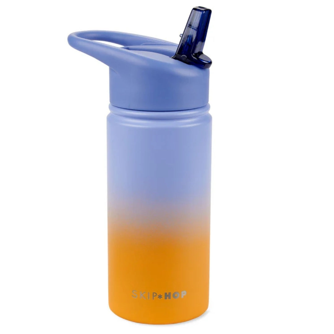 Skip Hop  Wander Stainless Steel Water Bottle Ombre Blue