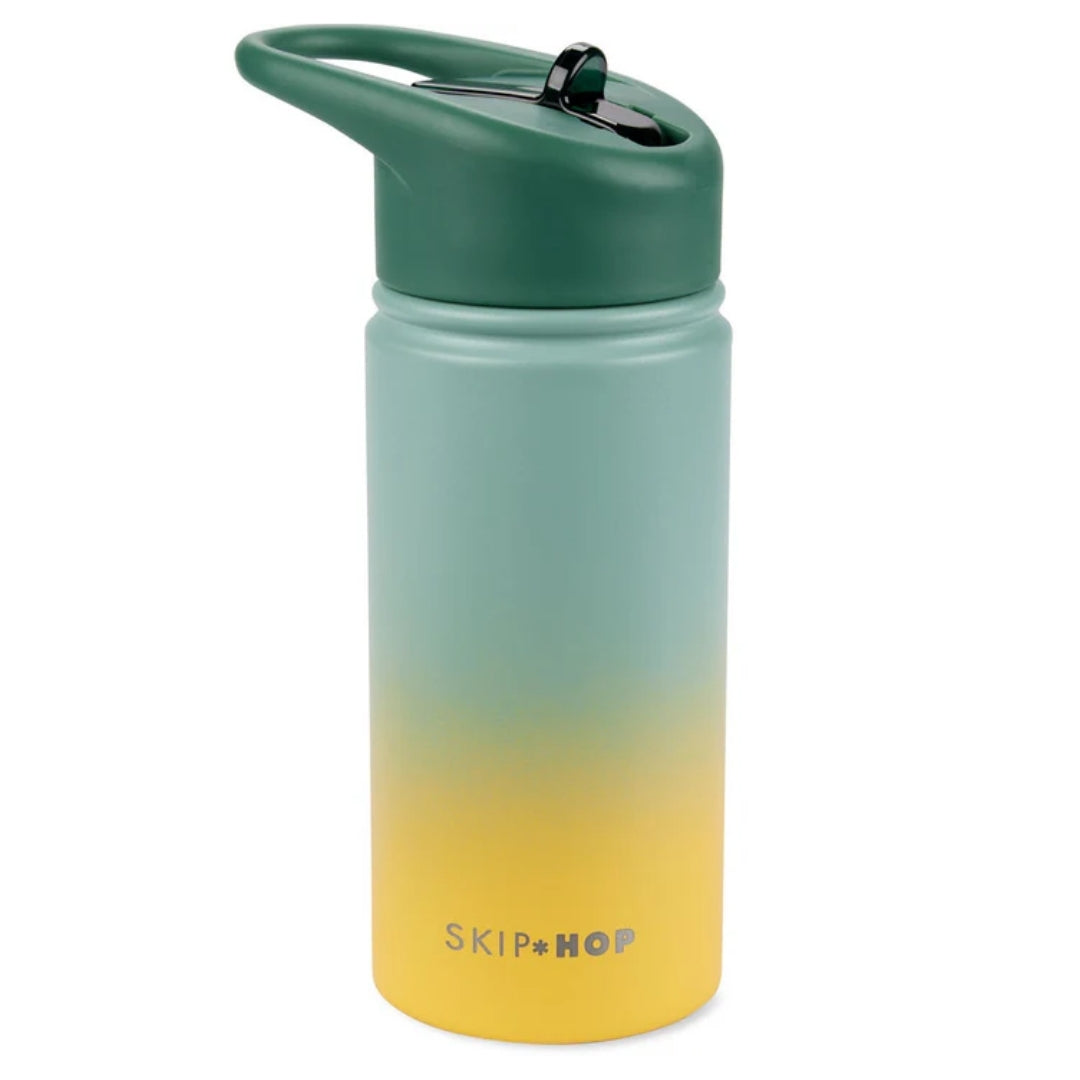 Skip Hop  Wander Stainless Steel Water Bottle Ombre Green