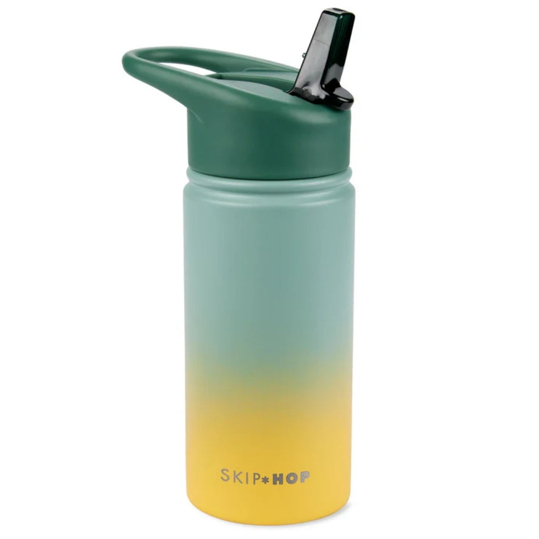 Skip Hop  Wander Stainless Steel Water Bottle Ombre Green