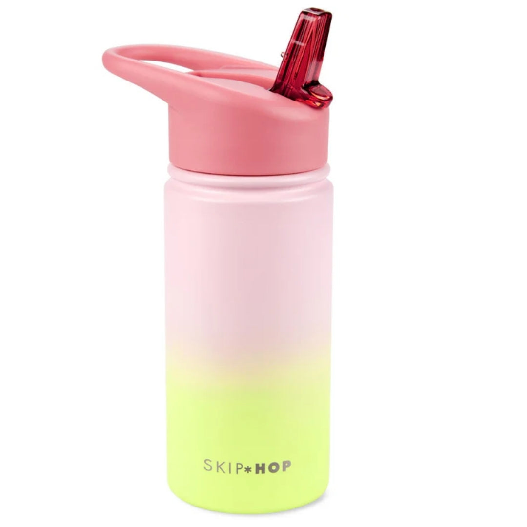 Skip Hop  Wander Stainless Steel Water Bottle Ombre Pink