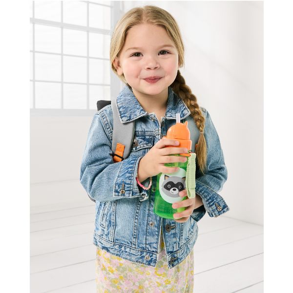 Skip Hop Zoo Straw Bottle Raccoon