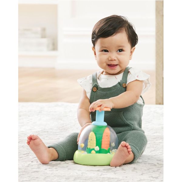 Skip Hop Farmstand Push & Spin Baby Toy