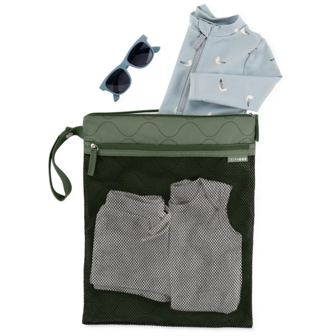 Skip Hop Grab & Go Wet/Dry Bag Dark Sage