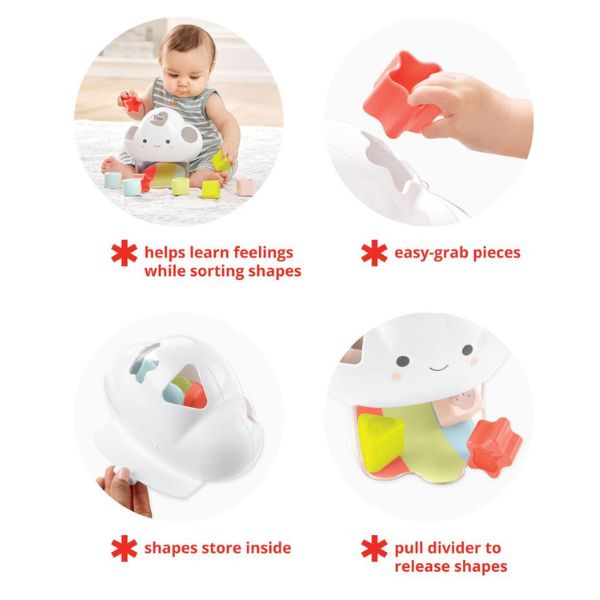 Skip Hop Silver Lining Cloud Feelings Shape Sorter