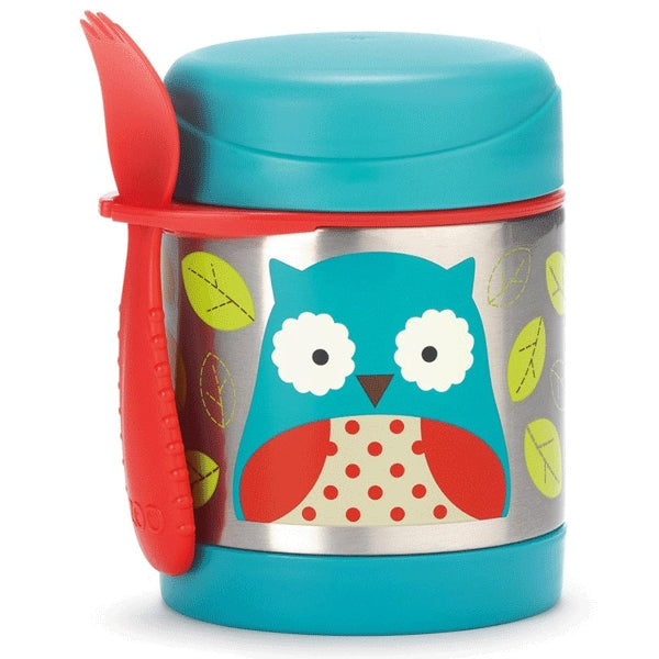 Skip Hop Zoo Stainless Steel Food Jar Owl
