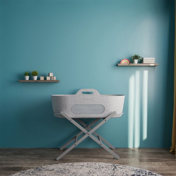 SnuzBaskit and Stand Bundle (Pine) Dove / Light Grey