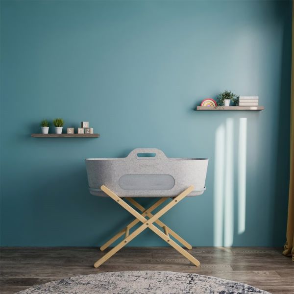 SnuzBaskit and Stand Bundle (Beech) Natural / Light Grey