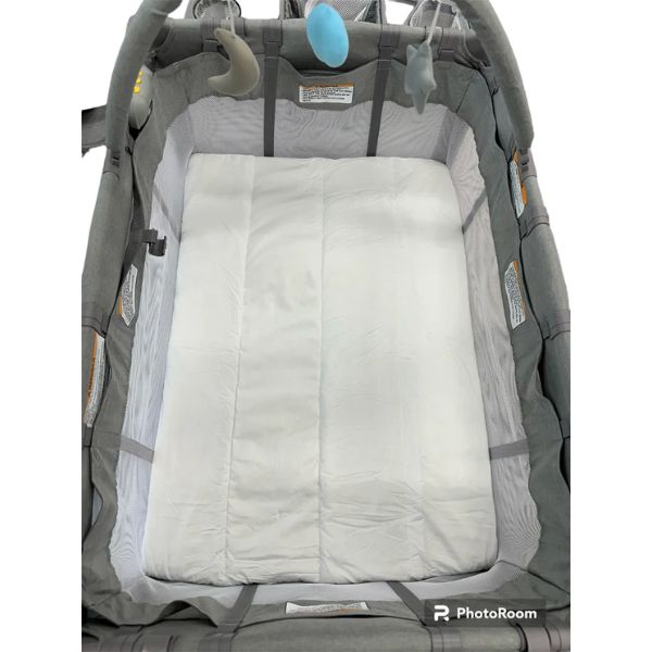 The Sleepover Padded Fitted Portacot Travel Cot Sheet White