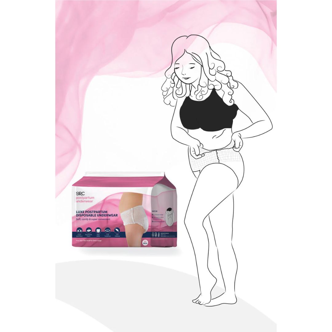 SRC Health Disposable Postpartum Underwear 10 Pack