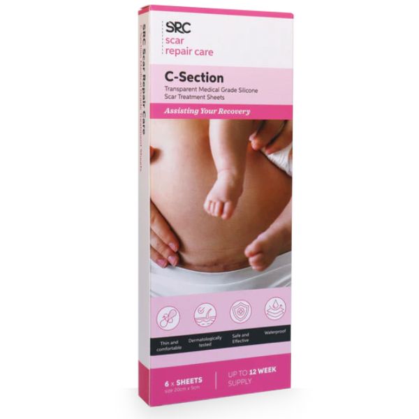 SRC Health C-Section Transparent Medical Grade Silicone Scar Treatment Sheets
