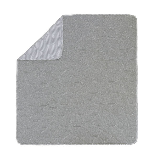 Living Textiles Star Quilted Cot Comforter Grey Melange