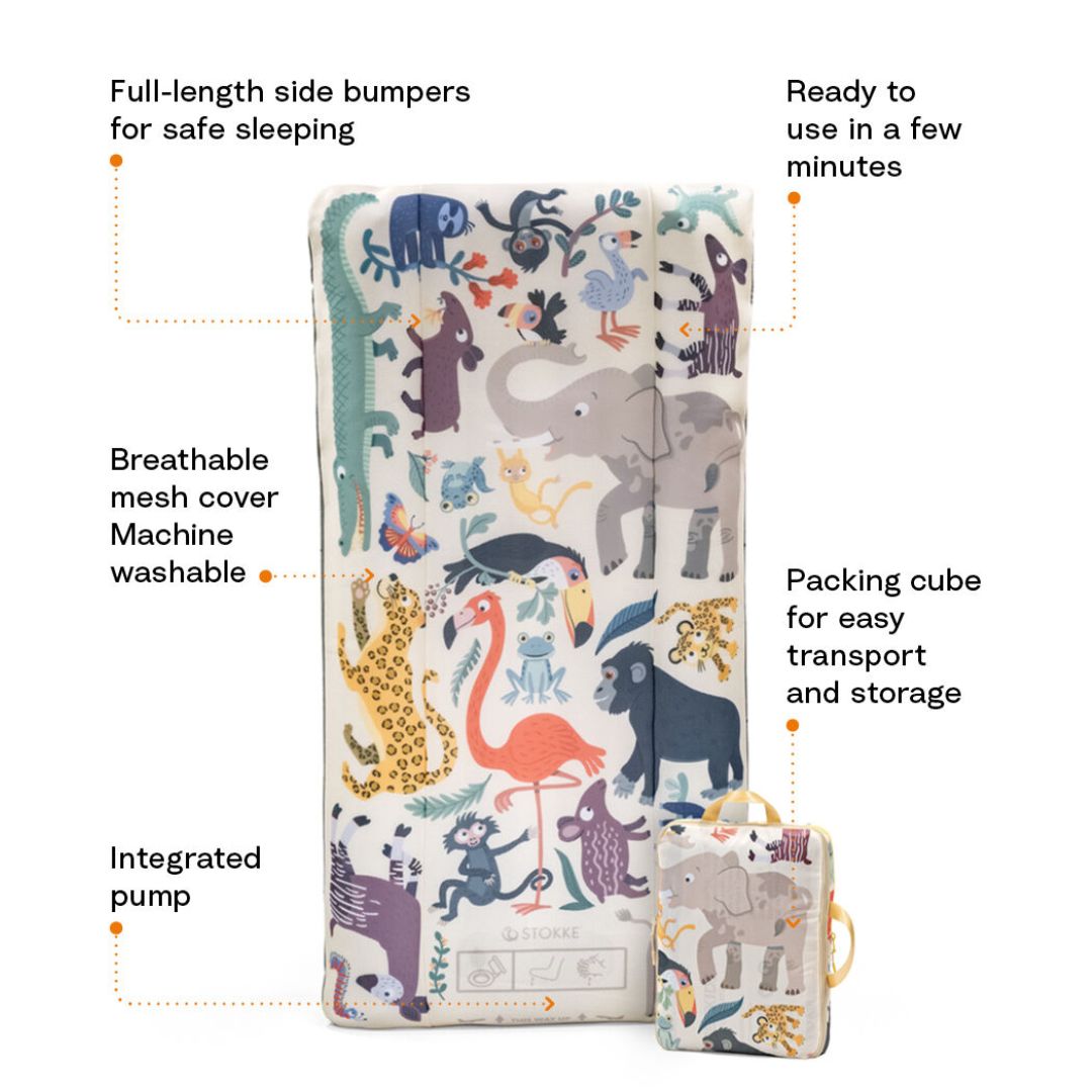 Stokke JetKids CloudSleeper Inflatable Kids' Bed Animal Family