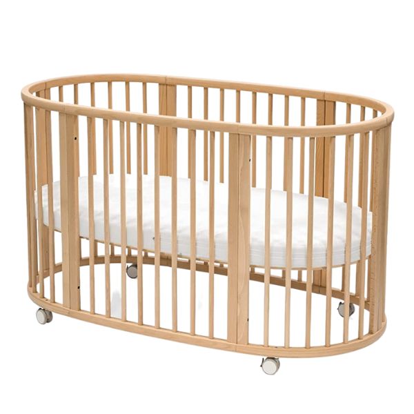 Stokke Sleepi Mini V3 Natural with Sleepi Mini V3 Mattress + Sleepi Bed Extension + Sleepi Bed Mattress