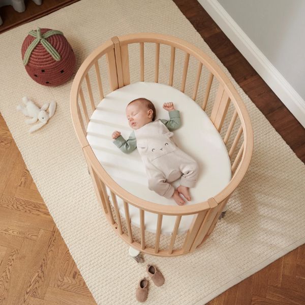Stokke Sleepi Mini V3 Natural with Sleepi Mini V3 Mattress + Sleepi Bed Extension + Sleepi Bed Mattress