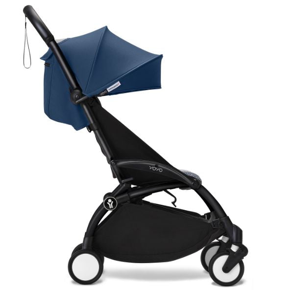 Stokke® YOYO3 Stroller Black Frame with Air France Blue Colour Pack