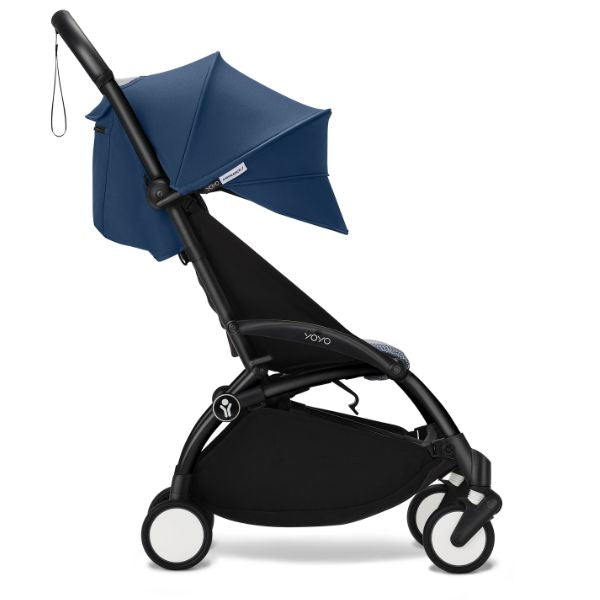 Stokke® YOYO3 Stroller Black Frame with Air France Blue Colour Pack