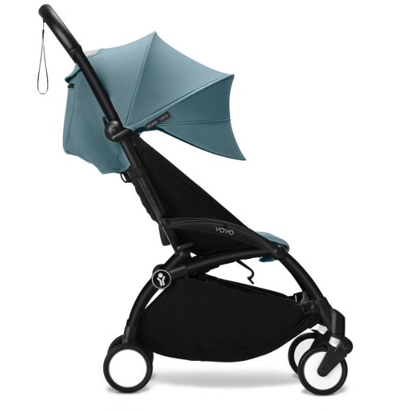 Stokke® YOYO3 Stroller Black Frame with Aqua Colour Pack