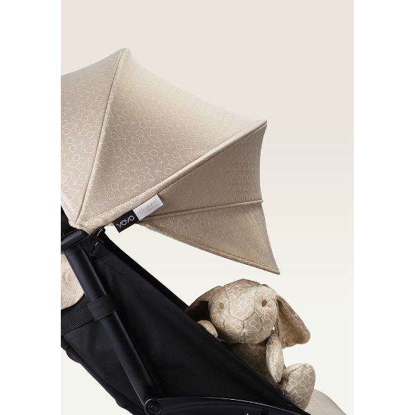 Stokke® YOYO3 Stroller Black Frame with Bonpoint Beige Colour Pack