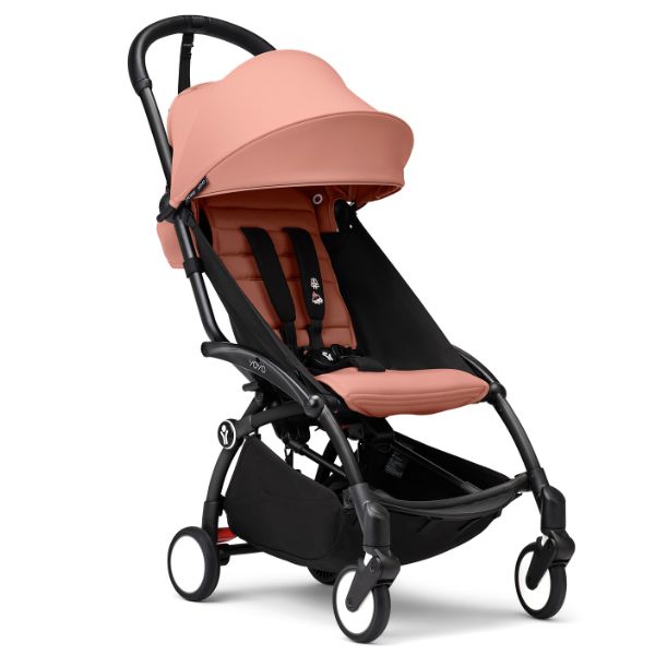 Stokke® YOYO3 Stroller Black Frame with Ginger Colour Pack