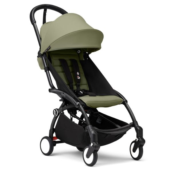 Stokke® YOYO3 Stroller Black Frame with Olive Colour Pack