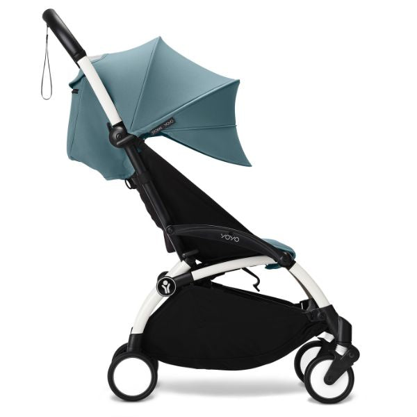 Stokke® YOYO3 Stroller White Frame with Aqua Colour Pack